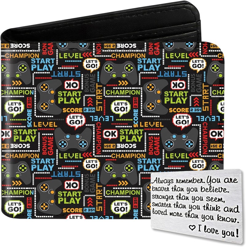Roacap Teen Boys Wallet, Cool Wallets for Kids Son 9-12/8-10/8-12 with Card, Funny Leather Bifold Rfid Blocking Purse Coin Pocket Id Window for Men Boy Male Youth Guys - Image 1